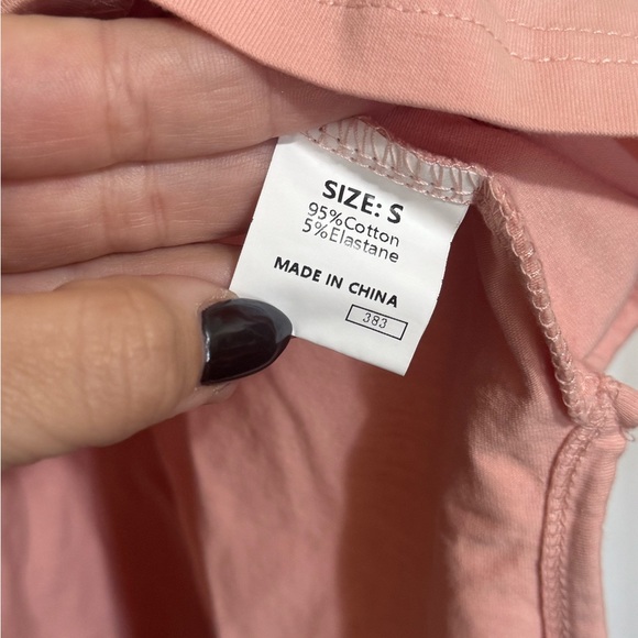 Pink T-Shirt with Blue Star & Stud Design - Picture 5 of 5